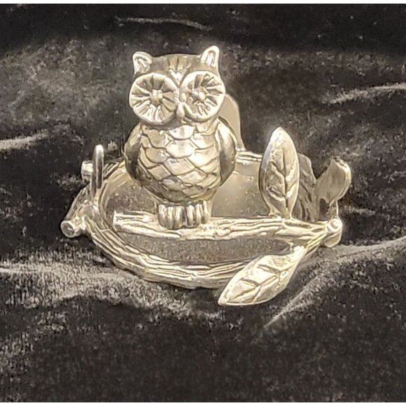 Vintage Bath and Body Works Metal Owl Candleholder - Picture 12 of 13